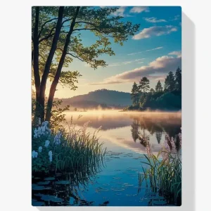 Más Vendido Pintura Diamante – Susurros del lago matutino