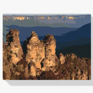 Pintura Diamante – Tres Hermanas en las Montañas Azules Pago Seguro