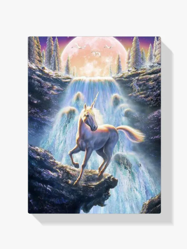 Pintura Diamante – Unicornio con cascada Comprar En Línea