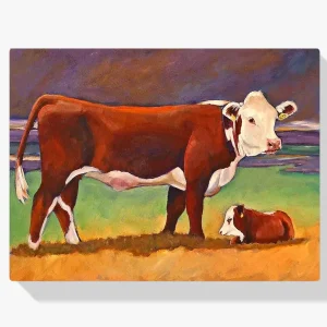 Envío Inmediato Pintura Diamante – Vaca y ternero