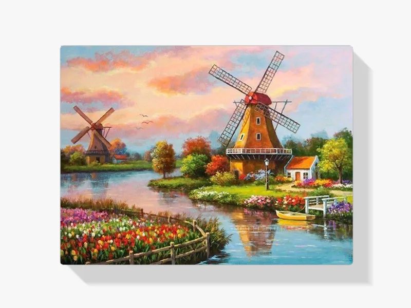 Oferta Limitada Pintura Diamante – Zaanse schans con molino de viento