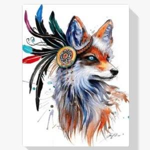 Promoción Exclusiva Pintura Diamante – Zorro con plumas