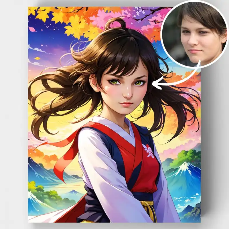 Tendencia Doncella Mística - Kit de pintar por números - Lienzo Enrollado / 24 Colores