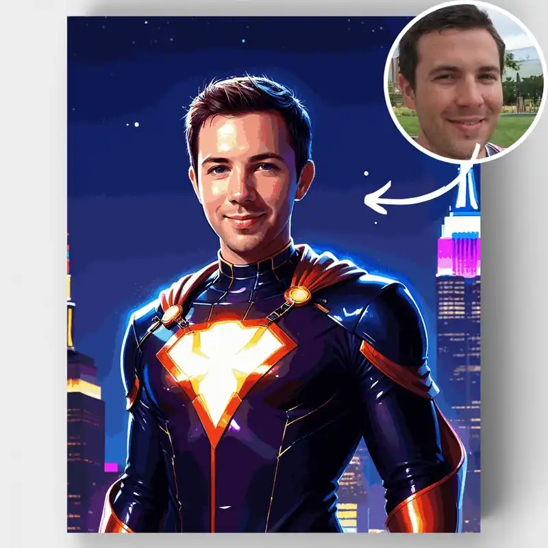 A Buen Precio Hombre Nocturno - Kit de pintar por números - Lienzo Enrollado / 24 Colores