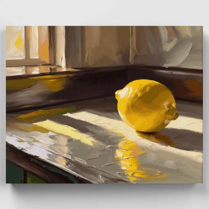 Última Oportunidad Limón Vibrante - Kit de pintar por números - Lienzo Enrollado / 24 Colores