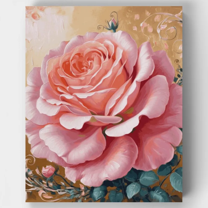 Solo Hoy Paisaje Exuberante - Kit de pintar por números - Lienzo Enrollado / 24 Colores