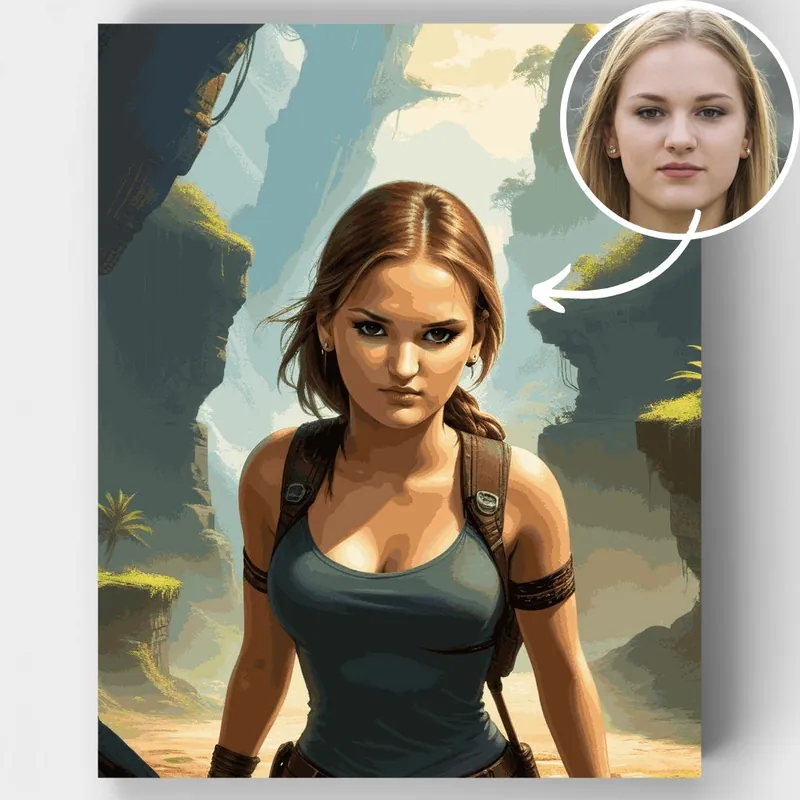 Explorador Valiente - Kit de pintar por números - Lienzo Enrollado / 24 Colores Envío Internacional