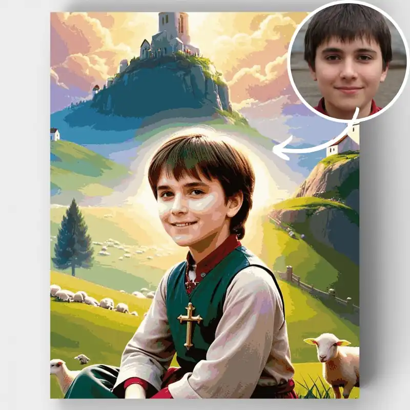 Aventura Alpina del Pastor - Kit de pintar por números - Lienzo Enrollado / 24 Colores Mejor Precio