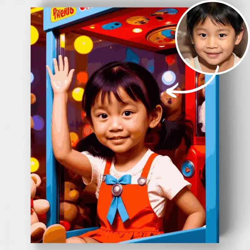 Entrega Rápida Alegría de la Tienda de Ositos de Peluche - Kit de pintar por números - Lienzo Enrollado / 24 Colores