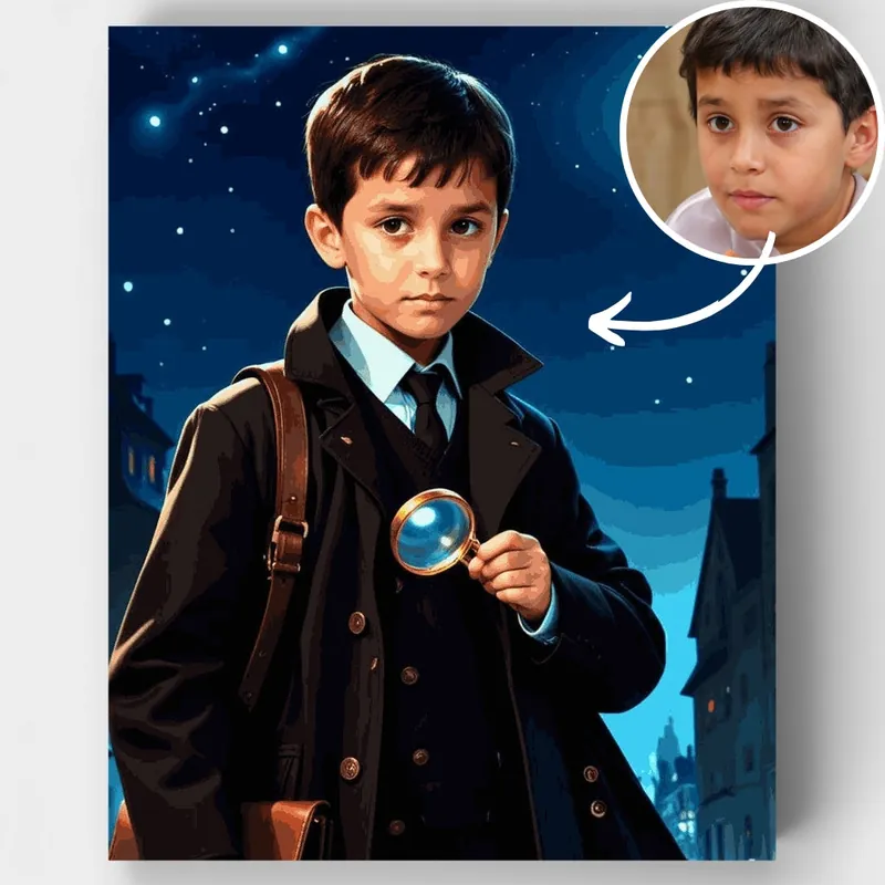 Precio Bajo Detective Victoriano - Kit de pintar por números - Lienzo Enrollado / 24 Colores