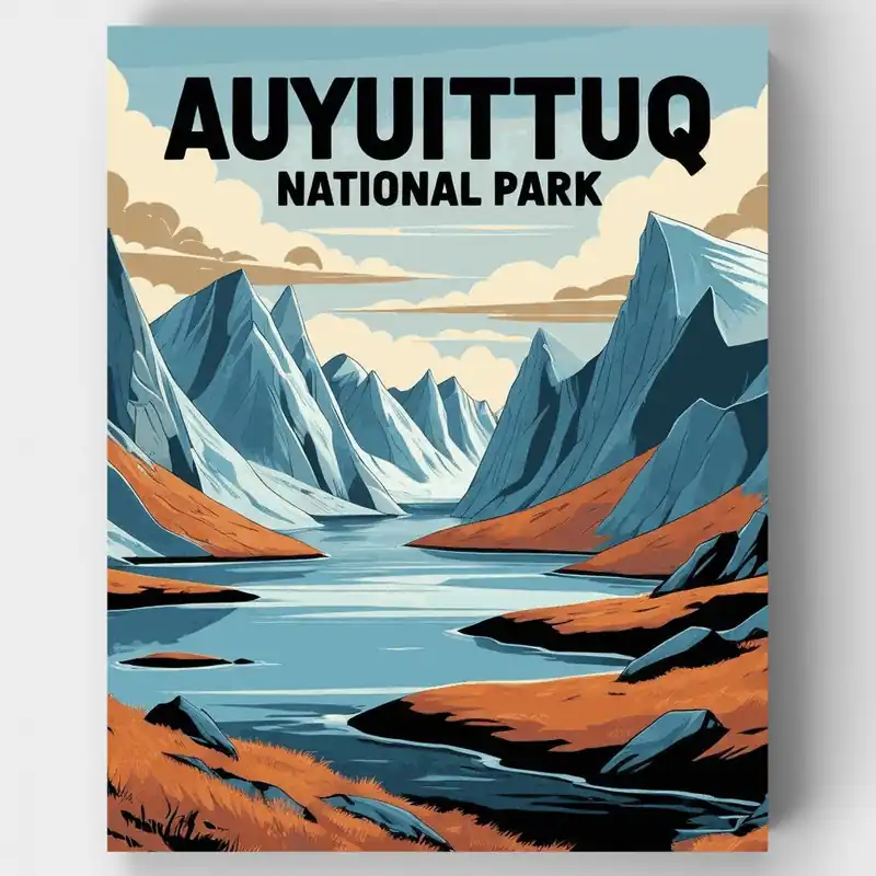 Precio De Oferta Parque Nacional Montaña Ártica - Kit de pintar por números - Lienzo Enrollado / 24 Colores