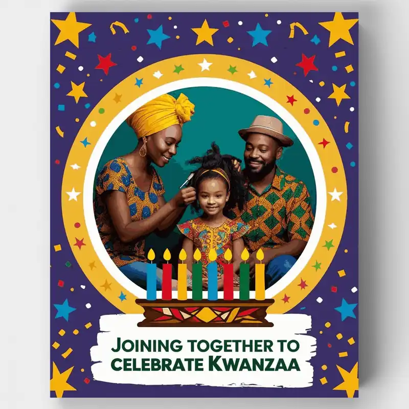 Barato Celebración de Kwanzaa - Kit de pintar por números - Lienzo Enrollado / 24 Colores