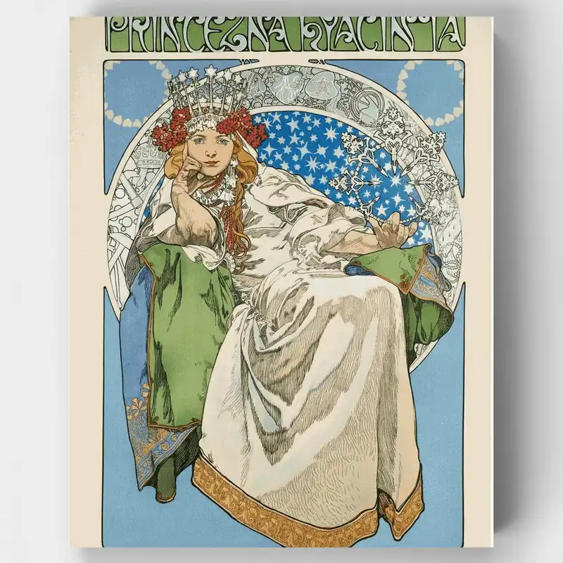 Princesa Jacinto - Kit de pintar por números - Lienzo Enrollado / 24 Colores Promoción Exclusiva