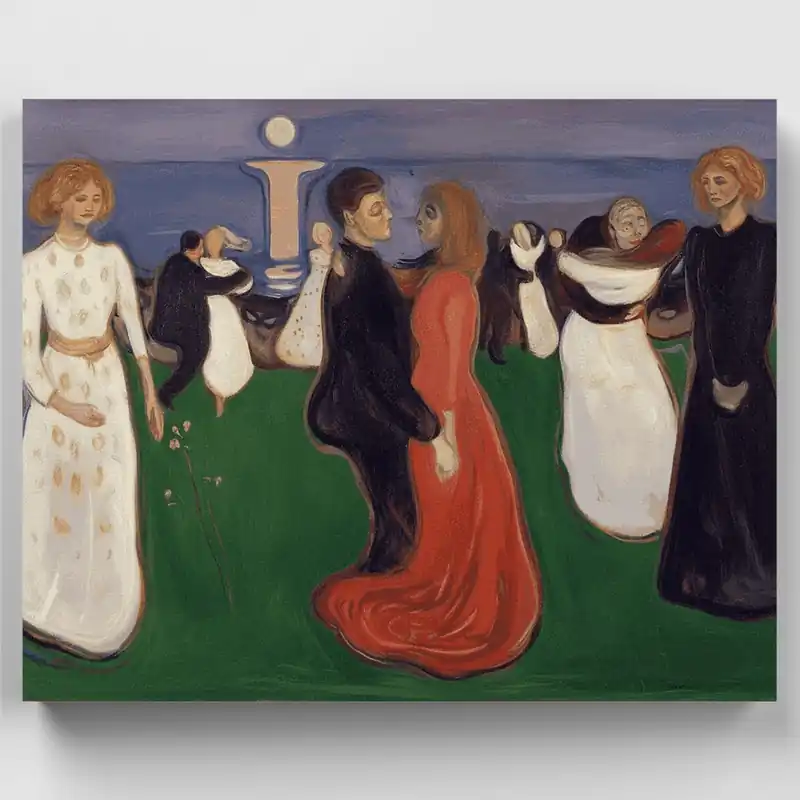 Auténtico La Danza de la Vida - Kit de pintar por números - Lienzo Enrollado / 24 Colores