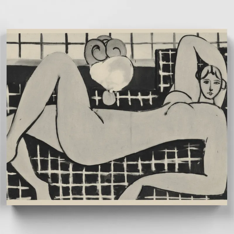 Desnudo Reclinado Grande - Kit de pintar por números - Lienzo Enrollado / 24 Colores Súper Precio