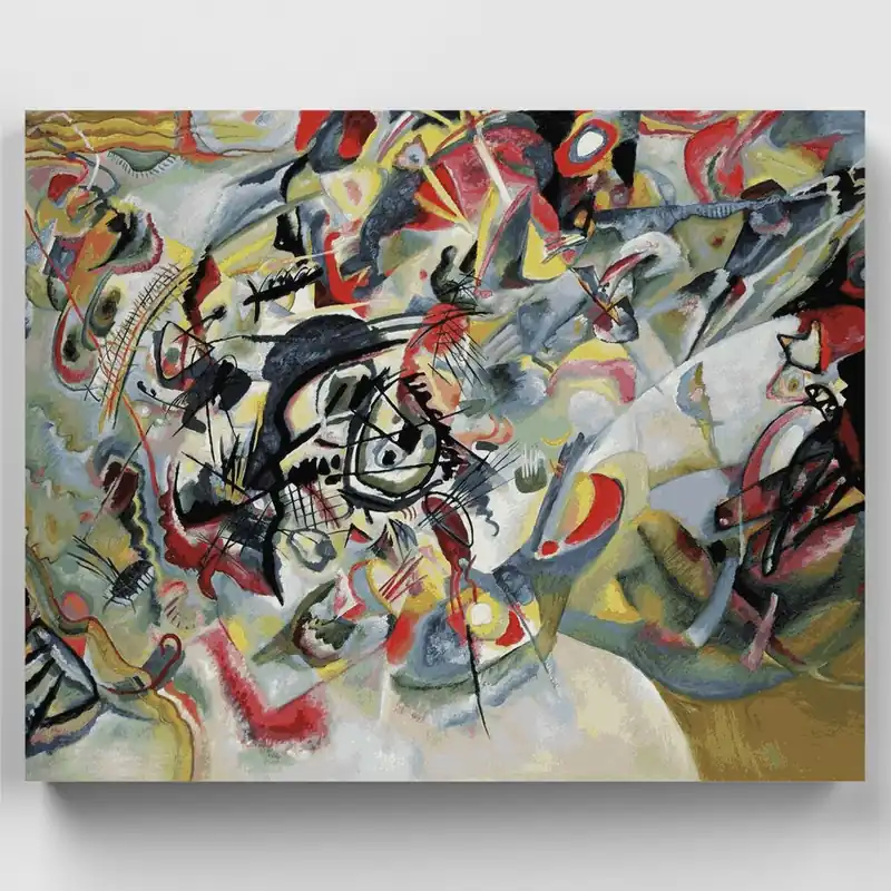 Composición VII - Kit de pintar por números - Lienzo Enrollado / 24 Colores Venta Final