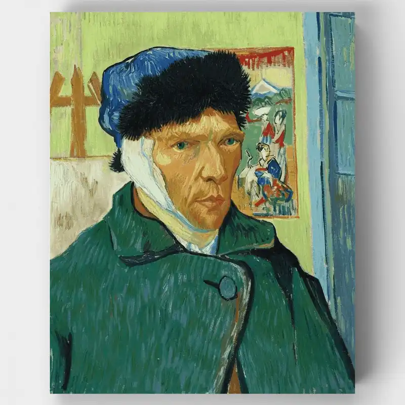 Autorretrato con Oreja Vendada - Kit de pintar por números - Lienzo Enrollado / 24 Colores Rebajas