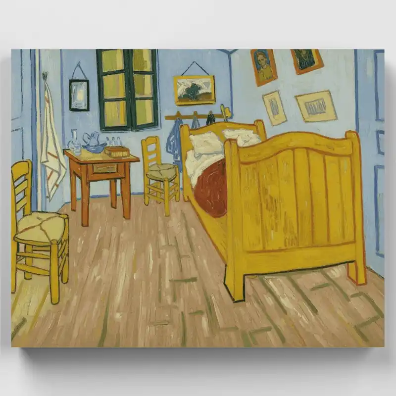 Dormitorio en Arlés - Kit de pintar por números - Lienzo Enrollado / 24 Colores Mejor Precio