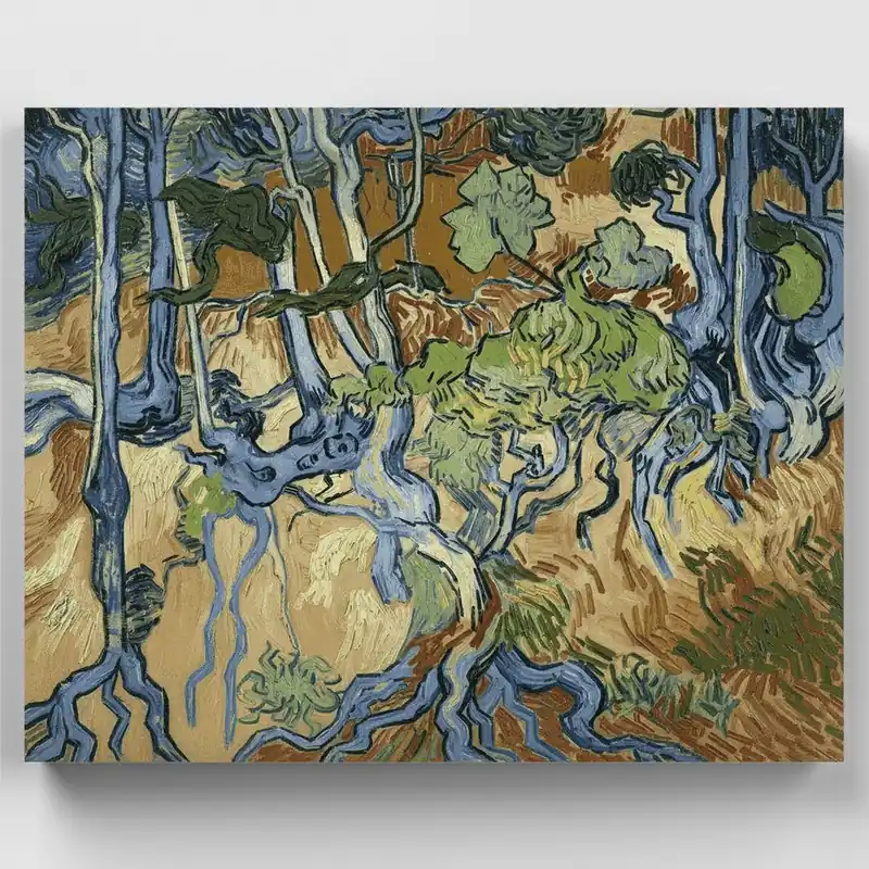 Raíces de Árbol - Kit de pintar por números - Lienzo Enrollado / 24 Colores Oferta De Temporada