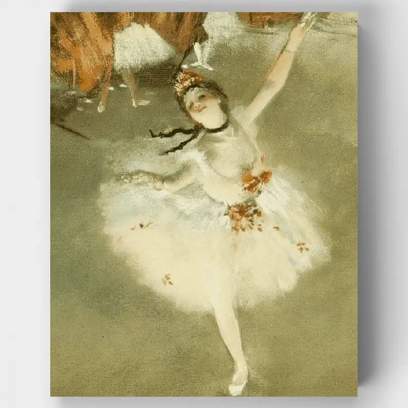 La Estrella (L'Étoile) - Kit de pintar por números - Lienzo Enrollado / 24 Colores Popular