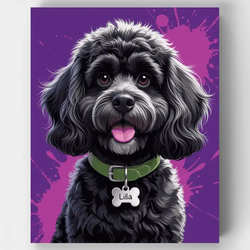 Stock Limitado Lilla - Kit de pintar por números - Lienzo Enrollado / 24 Colores