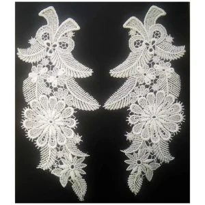 Cuello Guipur color blanco - 10 unidades Nuevo Modelo