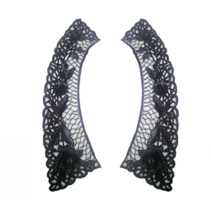 Cuello Guipur negro - 10 unidades Envío Internacional