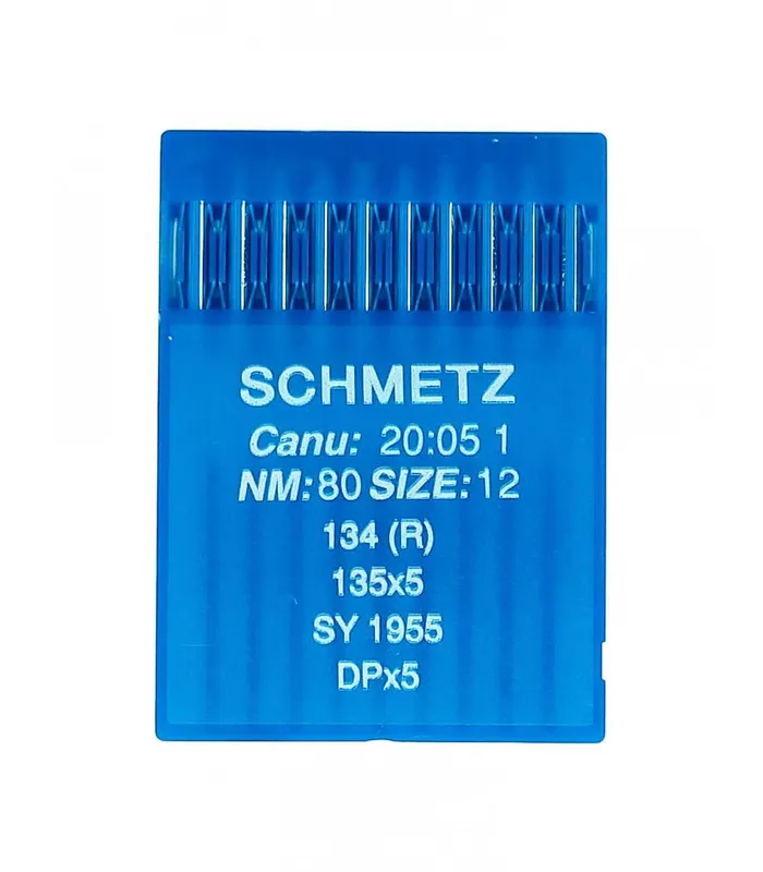 Agujas Schmetz Redonda Industrial DPx5 - 80/12 - Punta universal Premium