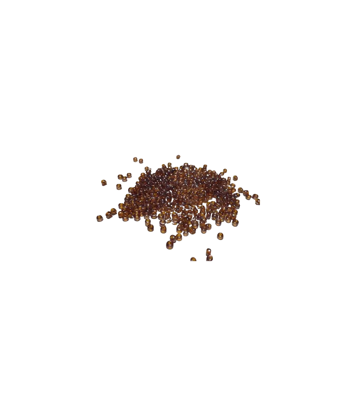 Abalorio Rocalla 8/0 - Marrón Transparente Tendencia