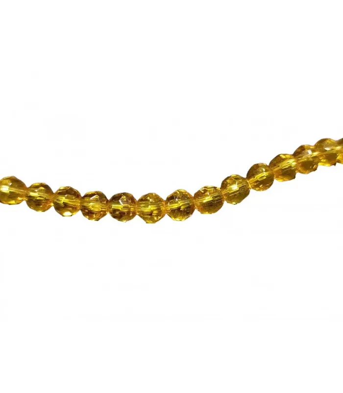 Nuevo Modelo Abalorio de Cristal 32 lados - Varios Colores y medidas - Topacio