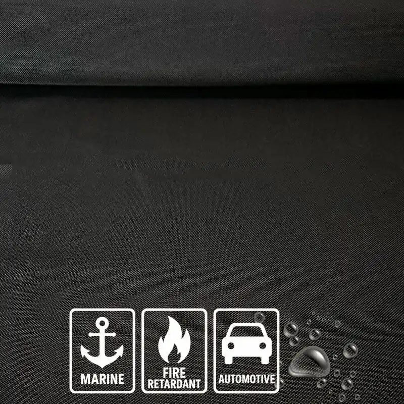 Tela de Polipiel Ignífuga Náutica y Automoción Negra (ancho 1,40M) Precio De Oferta