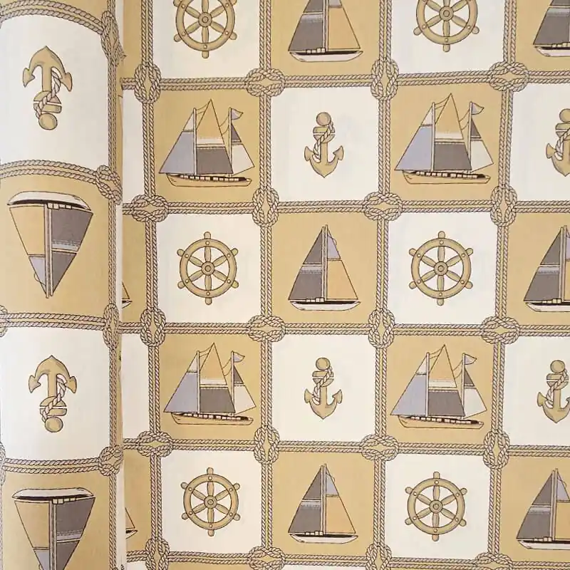 Descuento Tela de Loneta Beige y Camel Marinera (ancho 2,80M)