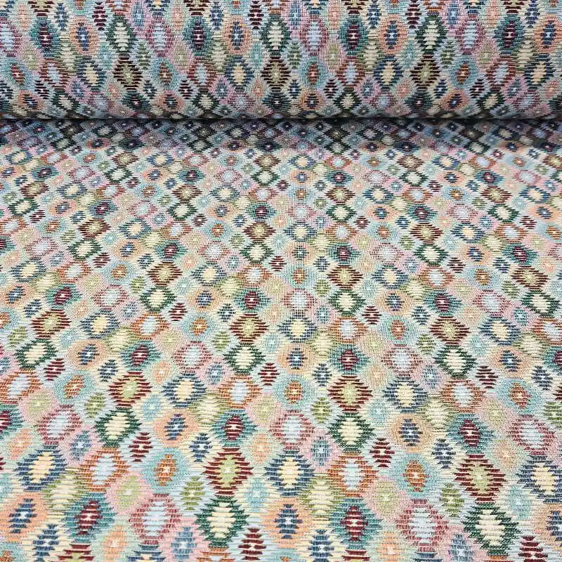 Compra Ahora Tela de Gobelino Kilim Multicolor Colección Summer (ancho 2,80M)