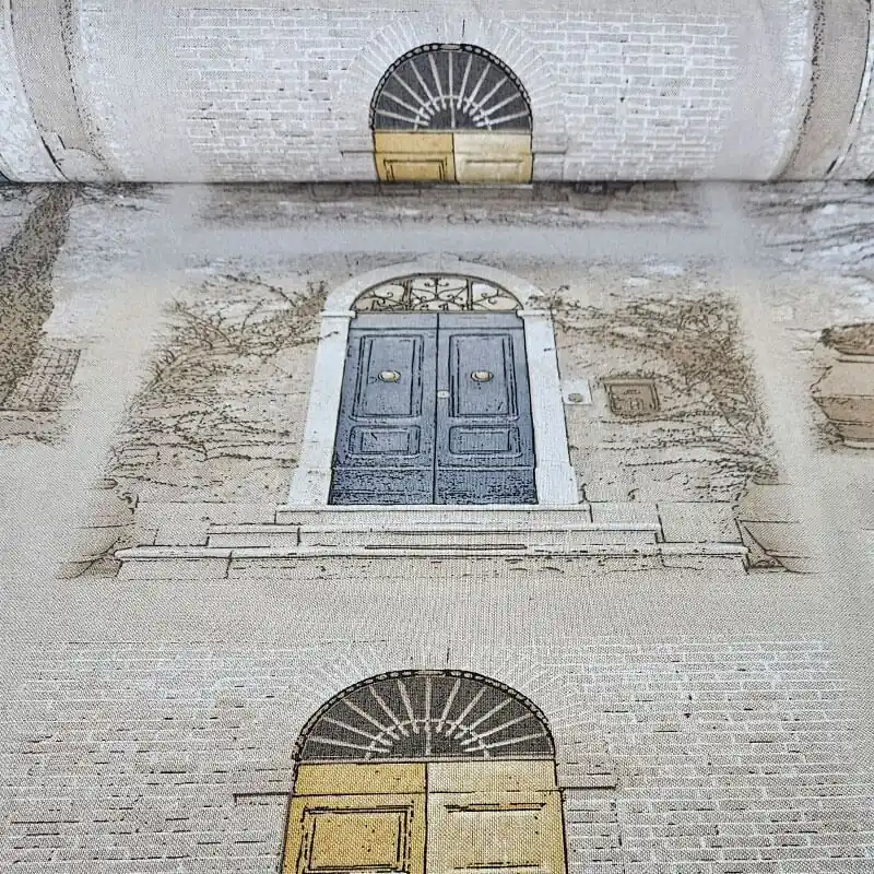 Devolución Gratuita Tela de Loneta Half Panamá Camel Puertas Algodón (ancho 2,80M)