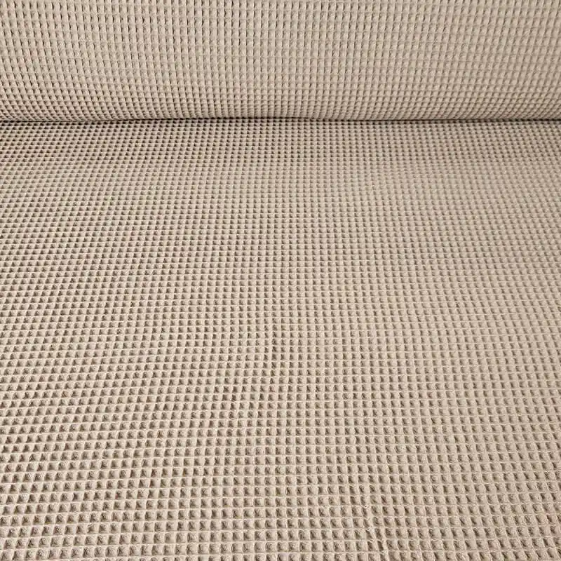 Tela de Piqué Waffle Caqui (ancho 1,50M) Mayoreo