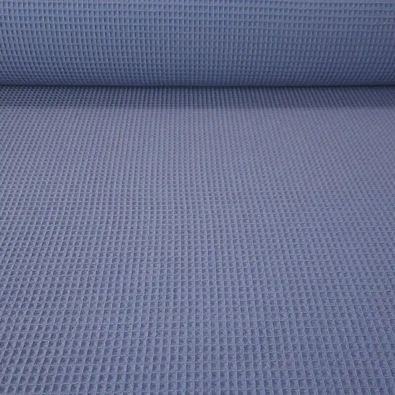 Tela de Piqué Waffle Azul (ancho 1,50M) Envío Exprés