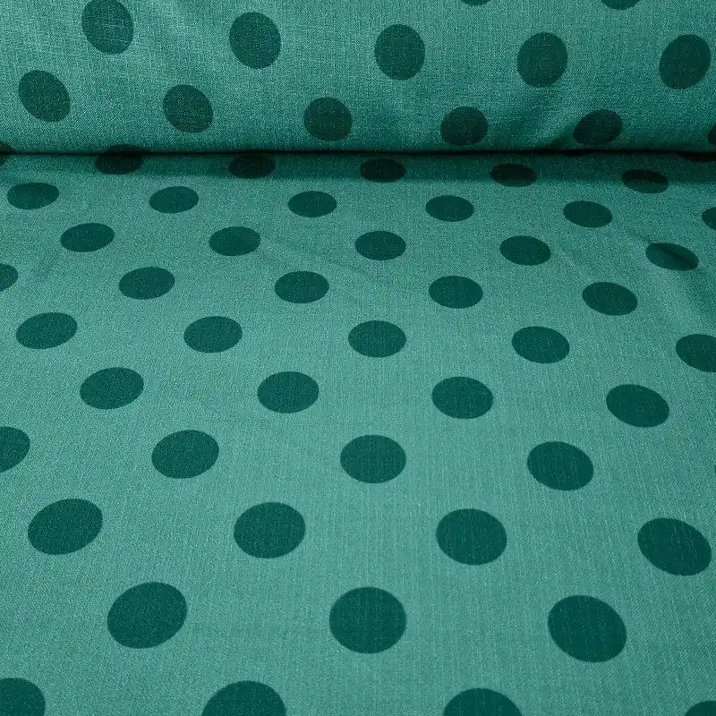 No Te Lo Pierdas Tela Rústica Efecto Lino Verde Lunar 3cm Monocolor (ancho 1,50M)