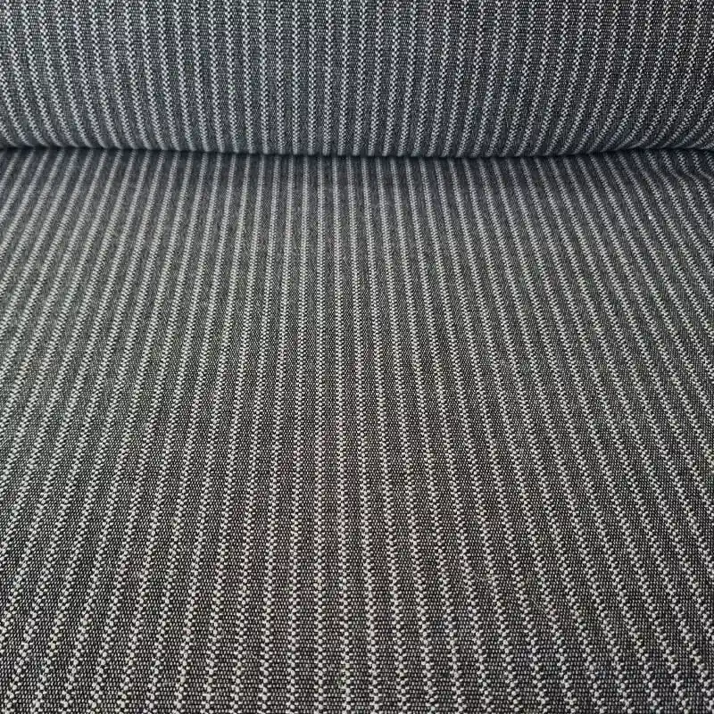 Tela de Patén Campera Rayas Punteada Gris (ancho 1,50M) Súper Precio