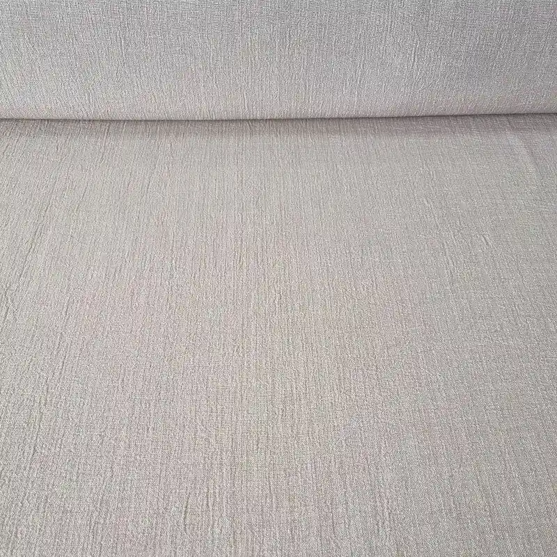 Artesanal Tela Rústica Efecto Lino Beige (ancho 1,50M)