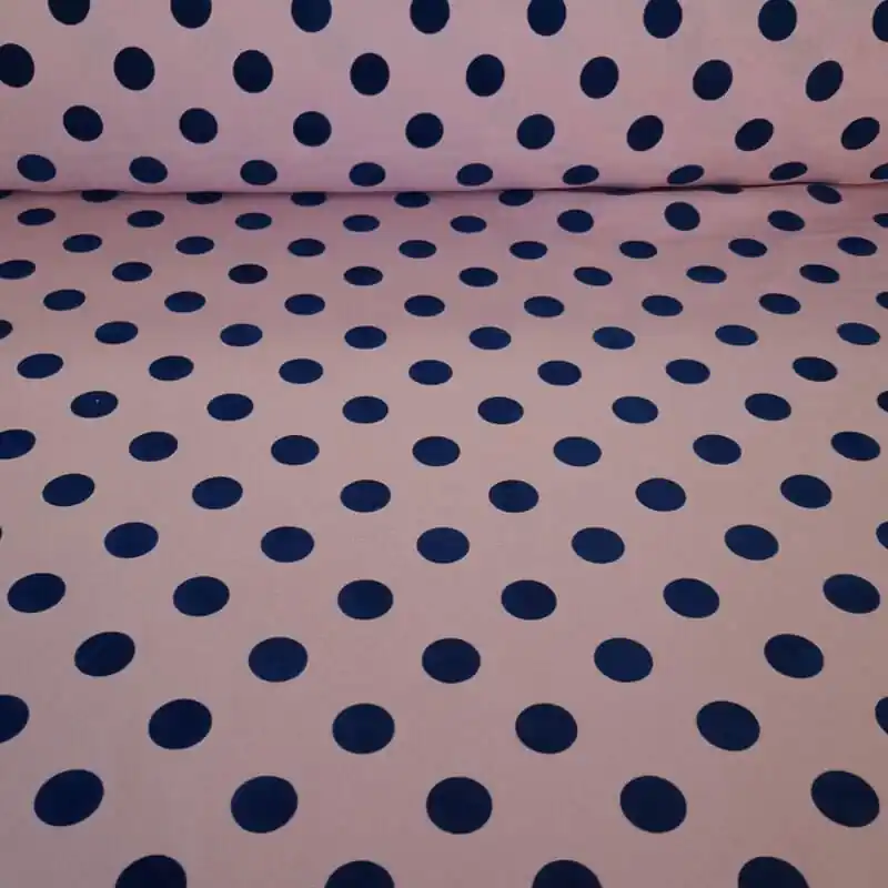 Oferta Flash Tela de Stretch Maquillaje Lunar Azulina 2cm Flocado Terciopelo (ancho 1,50M)