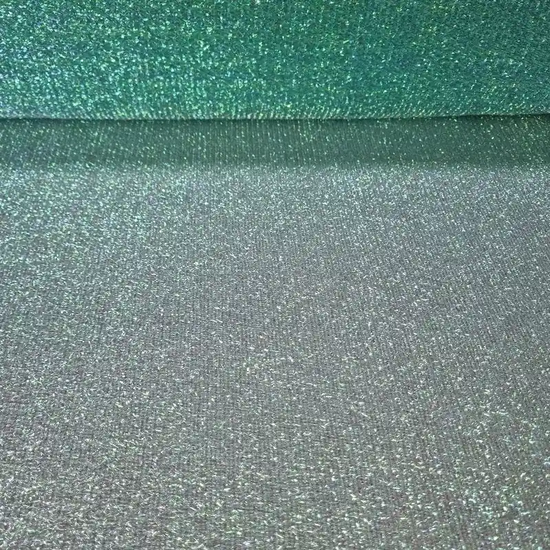 Liquidación Tela de Malla Crepada Verde Tornasol (ancho 1,50M)