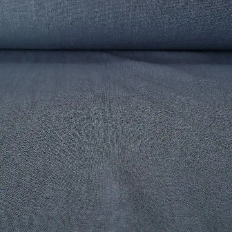 Stock Limitado Tela de Lino Algodón Azul Jeans (ancho 1,40M)