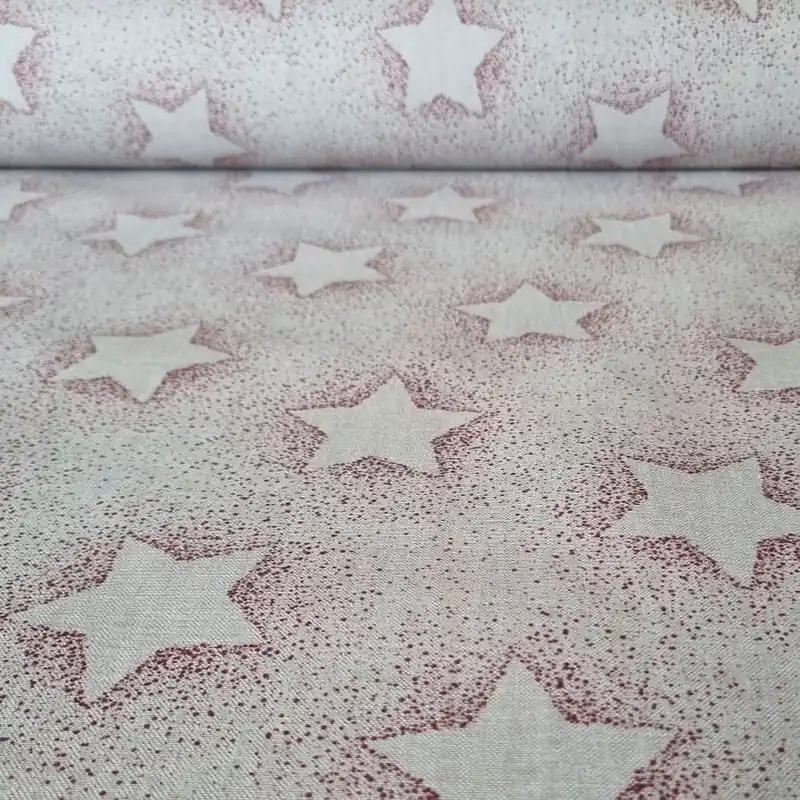 Tela de Mantelería Resinada Antimanchas Estrellas Navideñas (ancho 1,40M) (copia) Máxima Calidad