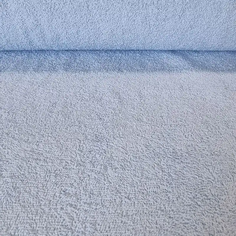 Precio De Oferta Tela de Rizo de Toalla Celeste Orillos Terminados (ancho 1,45M)