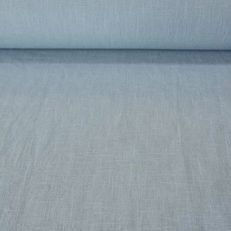 Oferta Flash Tela de Lino Natural Celeste (ancho 1,40M)