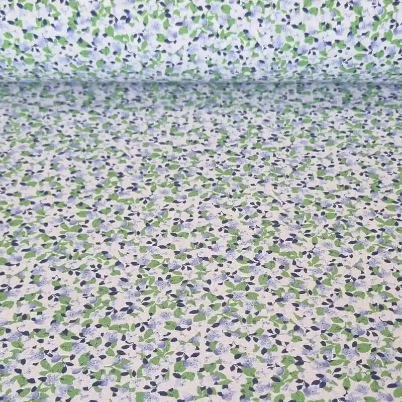 Popular Tela de Popelín Cruda 100% Algodón Flores Azafata (ancho 1,50M)