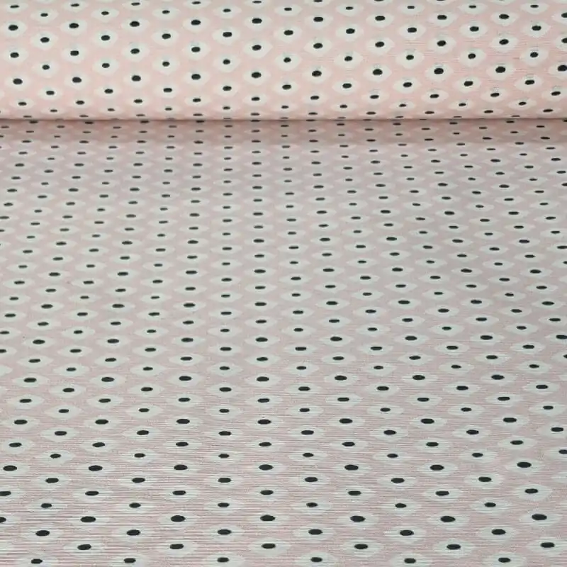 Tela de Mantelería Resinada Antimanchas Rosa Rombos (ancho 1,40M) Precio De Oferta