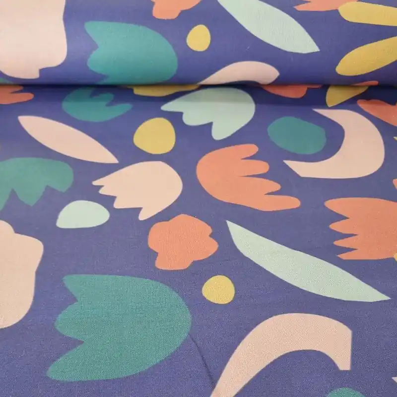 Tela de Mantelería Resinada Antimanchas Azulina (ancho 1,40M) Devolución Gratuita