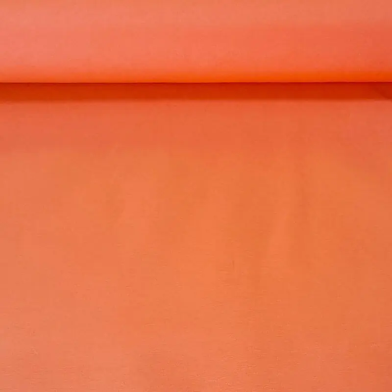 Tela de Mantelería Resinada Antimanchas Naranja (ancho 1,40M) Popular