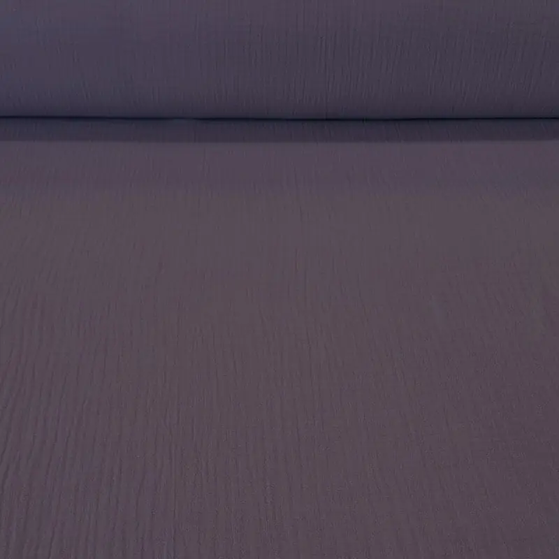 Tela de Doble Gasa Bambula Gris Oscuro (ancho 1,30M) Envío Exprés